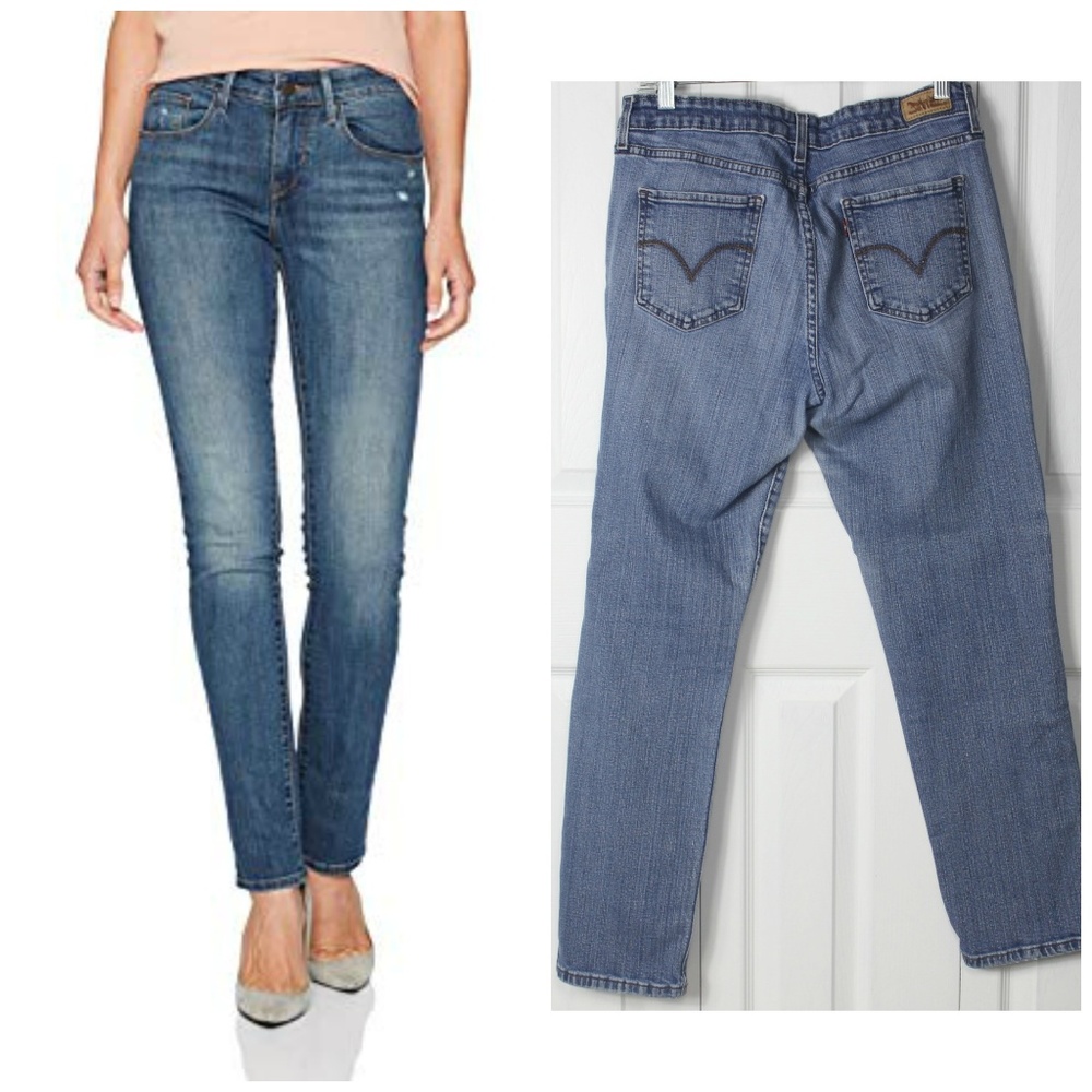 Levi's 505 mid rise skinny jeans
